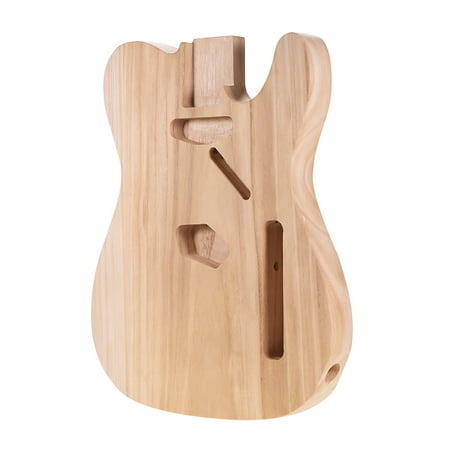 Muslady TL-T02 Unfinished Electric Guitar Body Sycamore Wood Blank Guitar Barrel for TELE Style Electric Guitars DIY Parts