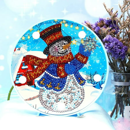 

Caihezhi Christmas Tree LED Night Light DIY Diamond Drawing Home Colorful Decoration Lamp
