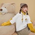 thumbnail image 4 of Edvintorg Kawaii Sweatshirt with A Hood Cute Brown Bear Long Sleeve Autumn Winter Hoodie Sweatshirt with Personality Bag Women's Clothing, 4 of 6