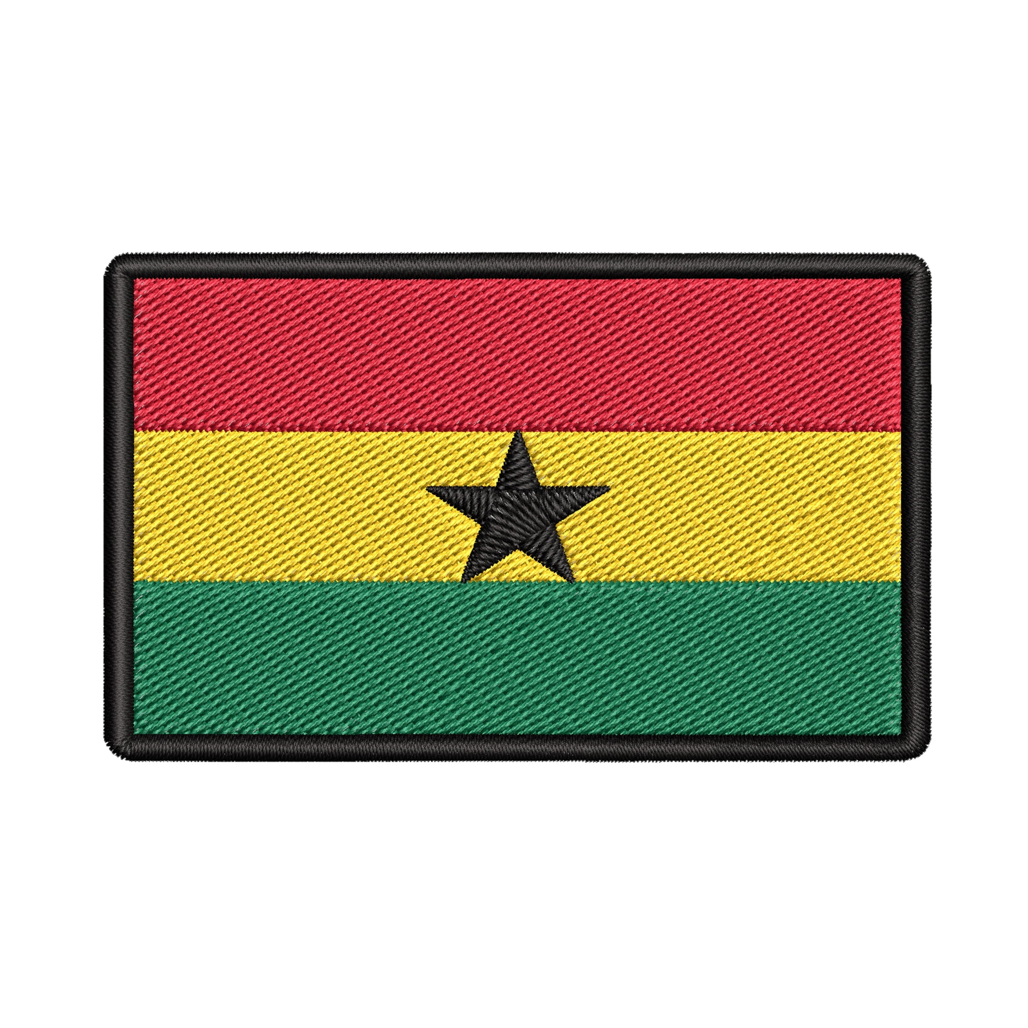 Ghana Flag Embroidered Ironon Patch