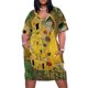 thumbnail image 1 of The by Gustav Klimt Liebespaar - The Lovers Loose Pocket Dress african dresses for woman bandage dress, 1 of 7