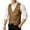 a-Brown26288, variant on Men's Casual Outdoor Vest Solid Color Slim Fit Jacket With Pockets Sleeveless V Neck Button Front Gilet For Daily Activities Versatile Top