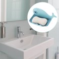 thumbnail image 2 of Unique Bargains 1 Pc Soap Dish Cartoon Whale Soap Holder for Bathroom Light Blue, 2 of 6
