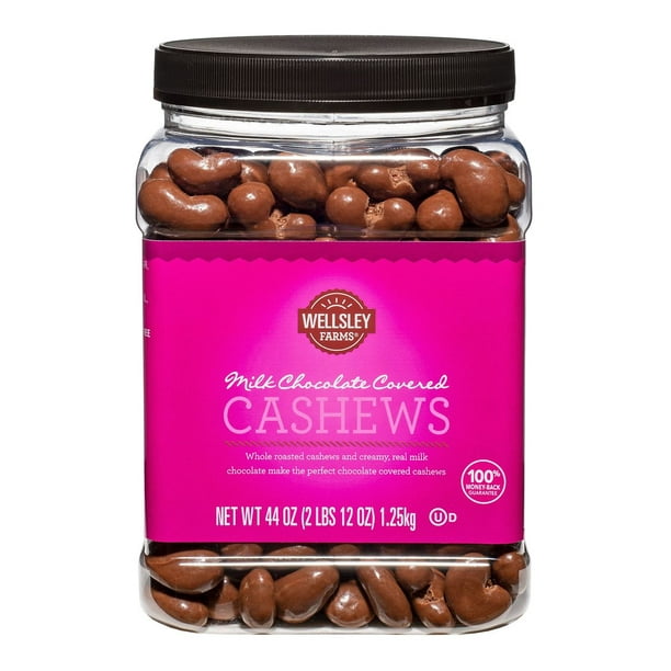 Product of Wellsley Farms Milk Chocolate Covered Cashews 44 oz
