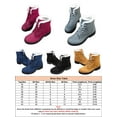 thumbnail image 2 of Lacyhop Boots Warm Winter Women Ankle Boots Booties Combat Lace Up Shoes, 2 of 8