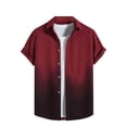 thumbnail image 3 of Men's Vintage Bowling Shirt Short Sleeve Casual Button Up Shirt Summer Hawaiian Tropical Beach Vacation Golf Lounge Shirts for Men | AESTIVO,White XL, 3 of 8