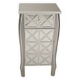 thumbnail image 6 of Heather Ann Creations Lana 1 Drawer 1 Door Patterned Mirror Accent Cabinet, 6 of 8