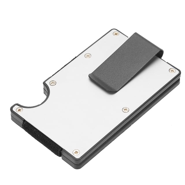 Tarjetero Aluminio Tarjetero Cartera Tarjetero Metal Tarjetero Visita (plateado) Con 273557