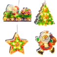 thumbnail image 3 of 4 piezas de luces de silueta de ventana de Navidad decoraciones para Yuyangstore Luces de hadas de interior, 3 of 6