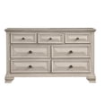 thumbnail image 6 of Renova Distressed Parchment Wood Bedroom Set, Queen Panel Bed, Dresser, Mirror, Nightstand, 6 of 12