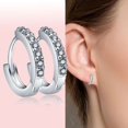thumbnail image 1 of Pendiente de Mickey Mouse de Disney, pendiente de corazón de plata 925, pendientes de tuerca de entrenador de calabaza, pendientes de mariposa de estrella de plata para mujer, joyería Dengxun unisex, 1 of 2