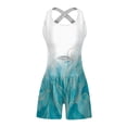 thumbnail image 3 of Mrat Womens Romper Running Onesie Workout One-Piece Outfits Tank Dress Bodice Dress Jumpsuit Elastic Stretch Exercise Sleeveless Gym Yoga Short Jumpsuit Sky Blue S, 3 of 4