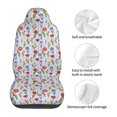 thumbnail image 5 of Honeii Tulips Flowers Print Car Seat Covers 2 Pieces, Full Set Universal Seat Covers for Cars, Waterproof Auto Seat Protectors, 5 of 7