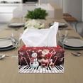 thumbnail image 2 of Yuyamidu Christmas PU Leather Tissue Box Cover Anti-Stains Tissue Box Holder with Bottom Belt Easy to Install Toilet Paper Holder for Bathroom Vanity Countertop Night Stands Car, 2 of 8