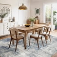 thumbnail image 3 of BERTHMEER Large Area Rugs 8’x10' Clearance for Living Room Bedroom Abstract Washable Office Dining Room Farmhouse Blue and Gray Modern Rugs Non Slip Contemporary Carpets, 3 of 6