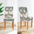 thumbnail image 3 of Yayeee 2 Pack Dining Chair Covers Stretch Parson Chairs Slipcovers Seat Protector, Winter Goose Scarves, 3 of 6