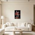 thumbnail image 3 of Floral disco ball canvas framed decorative painting, vintage still life print, wildflower bouquet, ultra-cool art poster print, wildflower bouquet, living room and bedroom, home decor., 3 of 10
