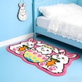 thumbnail image 3 of Easter Bunny Doormat, Super Soft Non-Slip Easter Rug for Front Door, Porch, Kitchen, Bathroom, 50x80 cm Colorful Spring Welcome Mat Indoor Outdoor, 3 of 7