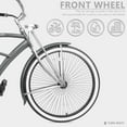 thumbnail image 3 of Micargi Steel Frame Adult's 26" Cruiser Bikes, 3 of 7