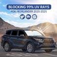thumbnail image 2 of Custom Car Window Shades for Toyota Highlander 2020-2026, 8PCS Full Set Sunshade Covers for Front Rear Windshield & Side Windows, UV Protection Heat Insulation Privacy Car Window Covers, 2 of 7