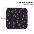 thumbnail image 2 of Fuzoiu Mushrooms3 Print Leather Coasters Set,Drink Coasters Set of 4,for Tabletop Protection, Durable PVC Coasters,Home Décor and Housewarming Gift-Square, 2 of 6