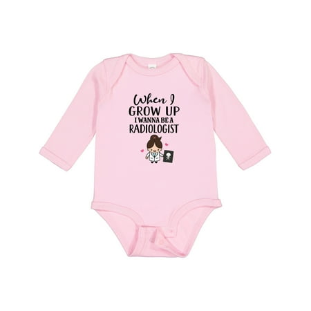 

Inktastic Future Radiologist Outfit Gift Baby Girl Long Sleeve Bodysuit