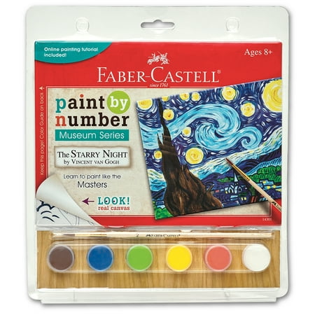 UPC: 0092633303450 | Faber-Castell Paint By Number Museum Series-The Starry Night  Adult Art Set for Men and Women