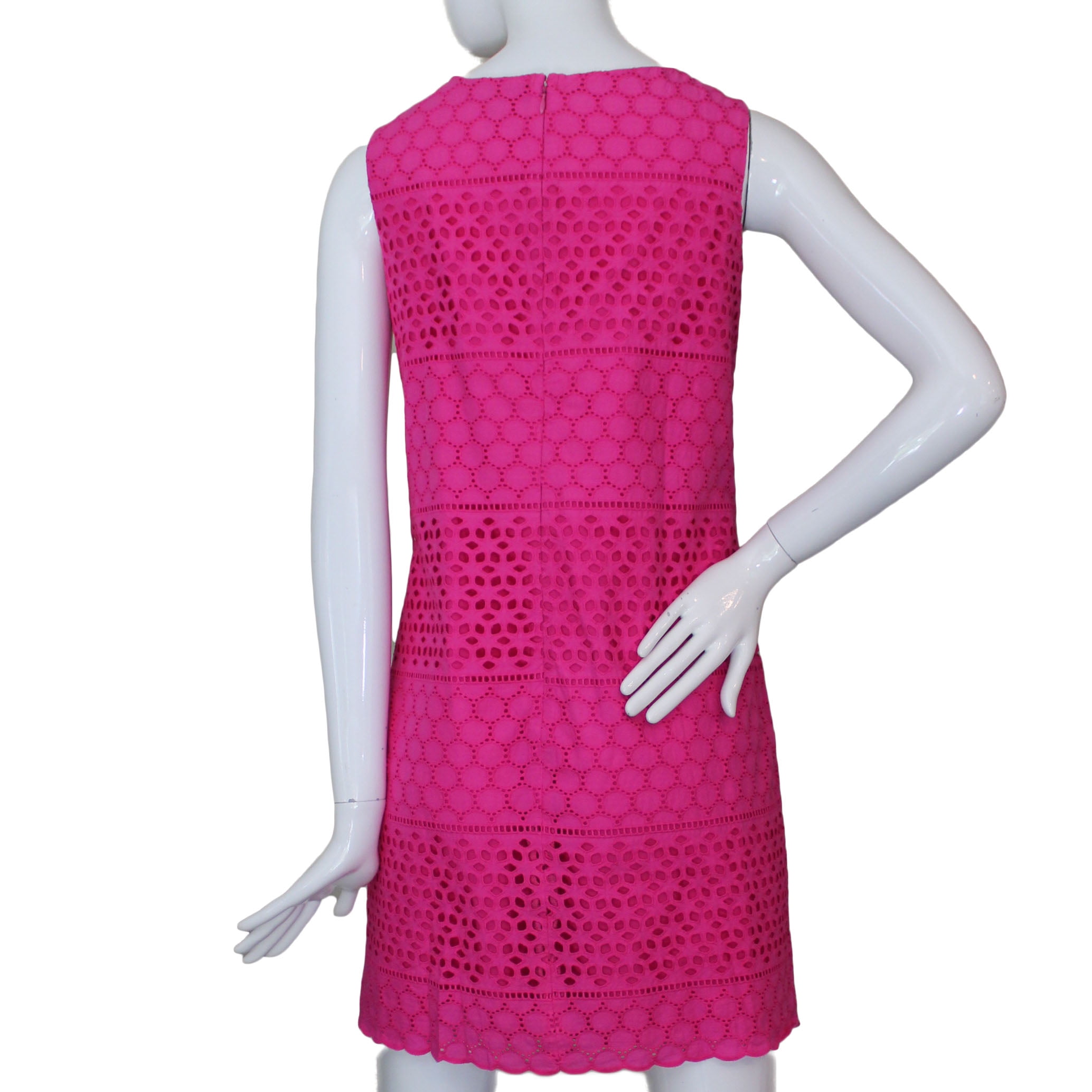 Lands End Women 14 Petite Sleeveless Eyelet Shift Dress, Rich Magenta -  Walmart.com