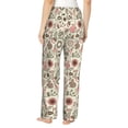 thumbnail image 3 of Uemuo Squirrel In The Forest Pattern Women's Wide Leg Palazzo Lounge Pants with Pockets Light Weight Loose Comfy Casual Pajama Pants-Large, 3 of 9