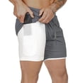 thumbnail image 1 of Pantalones Cortos Fitness 2 en 1 Hombre Hombres 2-en-1 Entrenamiento Pantalones cortos para correr D Tomshoo Pantalones Cortos Fitness 2 en 1 Hombre, 1 of 2