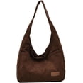 thumbnail image 1 of LHSHIDU Corduroy Shoulder Bag Winter Fall Fashion Crescent Bag Womens Mens Wide Strap Tote Handbag Solid Color, 1 of 6