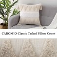 thumbnail image 4 of Soonbuy Boho Throw Pillow Covers, Beige, Modern Farmhouse Accent Home Decor, Neutral Woven Decorative Pillow Covers for Couch/Bed, 18x18 In, 4 of 6