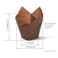 thumbnail image 3 of SimpleGood Black Tulip Baking Cups Cupcake Liners Muffin Liners Greaseproof Paper 1000, 3 of 5
