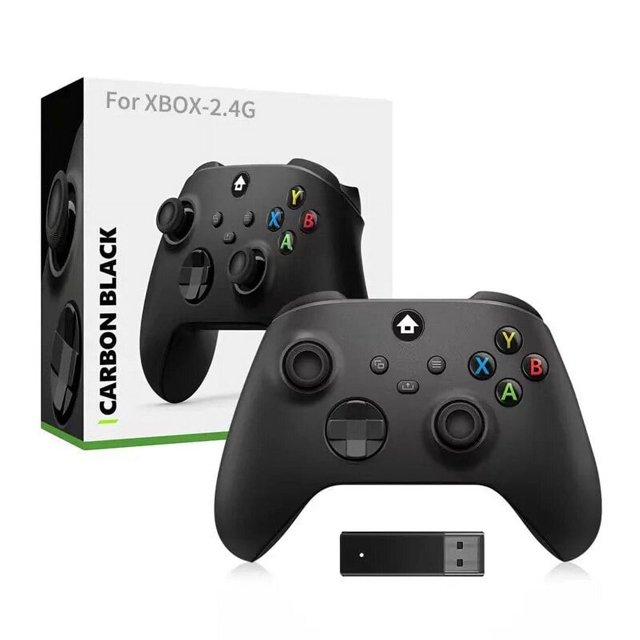 CHOK Manette de Jeu Sans Fil pour Console Xbox One Series X/S, Joysticks avec Récepteur Adaptateur 2,4G pour PC Windows, Manette Camouflage Rouge