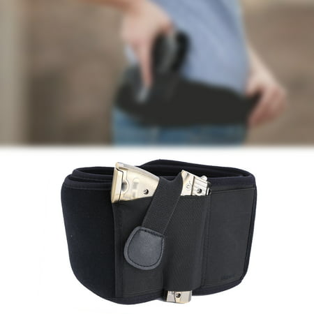 Black Waterproof Neoprene Right/Left Draw Belly Band Concealed Carry Pistol Holster For G17 M92,Belly Band Holster, Pistol