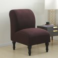 thumbnail image 1 of Moonsaad Stretch Textured Grid Armless Wing Back Chair Slipcover, Spandex Chair Protector Cover Seat Cover, Size: L, 1 of 8