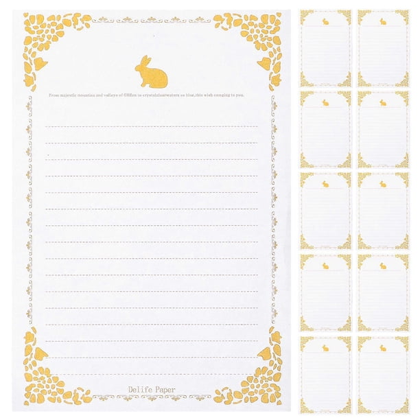20 Sheets of Writing Papers Vintage Letter Papers Decorative Letter Papers for Invitation
