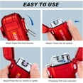 thumbnail image 4 of Waterproof Electric Lighter Windproof Dual Arc USB Rechargeable Flameless Plasma Lighters for Camping Hiking Survival Gear Gifts for Men Fathers Husband,Red, 4 of 7