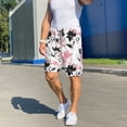 thumbnail image 3 of Daiia Lilies Flowers Mens Woven Stretch Pajama Short,Short Pajama Pants-Medium, 3 of 7