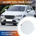 thumbnail image 2 of Tapa de gancho de remolque del parachoques delantero derecho de Unique Bargains para Mazda CX-3 No.D10J50A11A, 2 of 6
