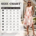 thumbnail image 7 of Xixirimido Pink Palm Leaf Floral Matching Couple Outfits Men’s Button-down Hawaiian Shirt Women Sleeveless Midi Dress with Pocket Couples Matched Summer Outfits for Beach Vacation, L, 7 of 7