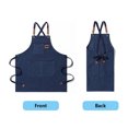 thumbnail image 3 of Delantal de lienzo TRABAJO ESPLEADO Delantales Desgaste delantales Cubiertas Cómodo Ropa de trabajo Cubierta Accesorio Accesorio Casas Casas Vestido con bolsillos Azul, 3 of 6