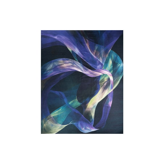 Nourison Washables Abstract Non-Slip Indoor Rug Blue Multicolor 9'2" x 12'