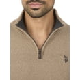thumbnail image 3 of U.S. Polo Assn Men's Textured Striped Quarter Zip Sweater, 3 of 3