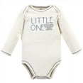 thumbnail image 3 of Touched by Nature Organic Cotton Long-Sleeve Bodysuits 5pk, Blue Elephant, 6-9 Months, 3 of 6