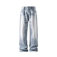 thumbnail image 3 of LIBRCLO Mens Relaxed Fit Jeans, Casual Straigh Leg Jeans Basic Classic Denim Pants with Pockets Size XXL, 3 of 8