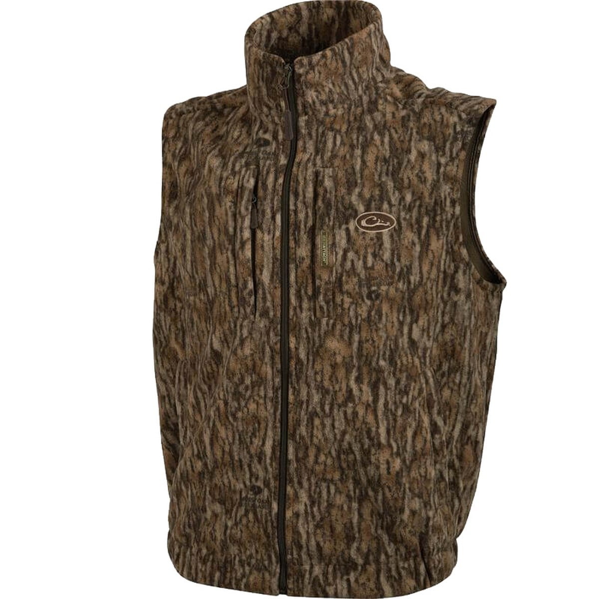 Drake MST Windproof Fleece Layering Vest Bottomland XLarge