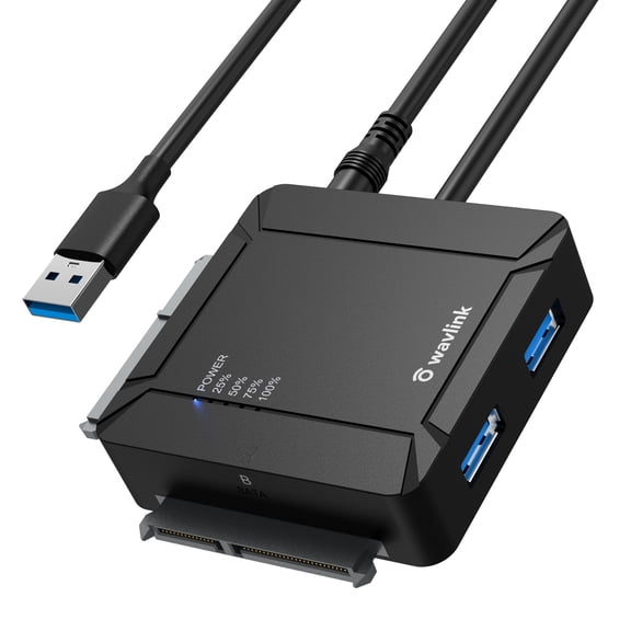 2x18TB USB Adapter, 2.5" 3.5'' SATA External Hard Drive with Offline Cloning for Transfer & Backup