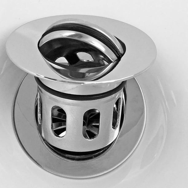 Filtre de vidange du lavabo Salle de bain Cuisine Lavabo Filtre en acier  inoxydable; Filtre de vidange à rebond en acier inoxydable 