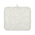 thumbnail image 2 of Outlined Organic Shapes Dish Drying Mat for Kitchen, Quick Drying Absorbent Soft Durable 18 x 24", 2 of 10
